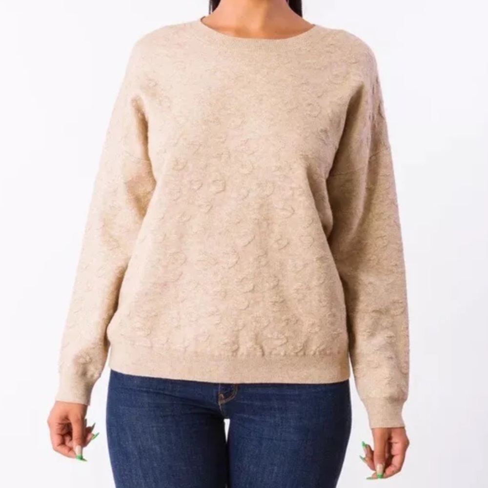 Kerisma Beige Crewneck‎ Clyde Leo Sweater Women’s M/L